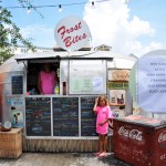 Kate's flavor Berry Berry Blue sno cone at Frost Bite in Seaside FLorida