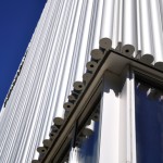 Wyly Theatre aluminum sections at the bottom