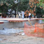 floor joist framing and HVAC at cantilevers