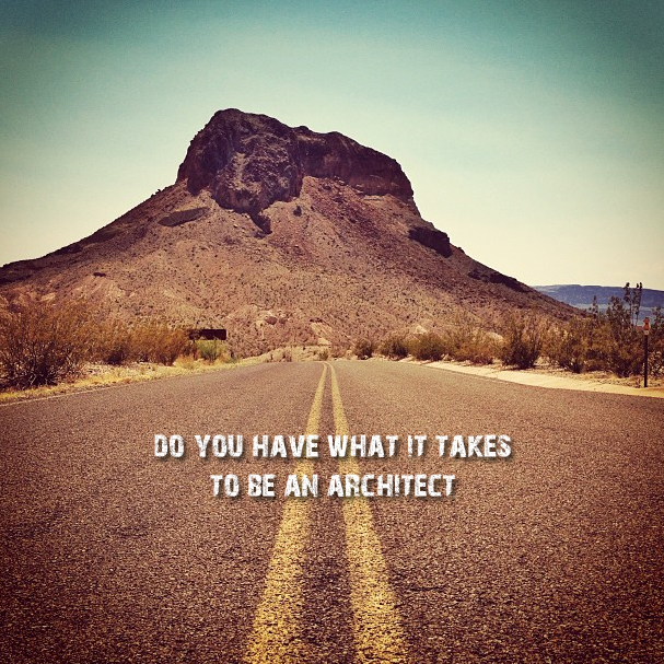 Do you have what it takes to be an architect road