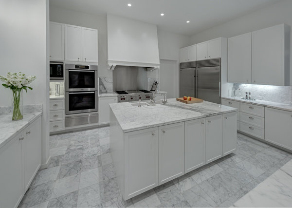 white countertops kitchen from Michael Malone Architects
