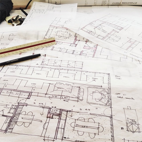 Bob Borson schematic design sketch - The office of MMBArchitects