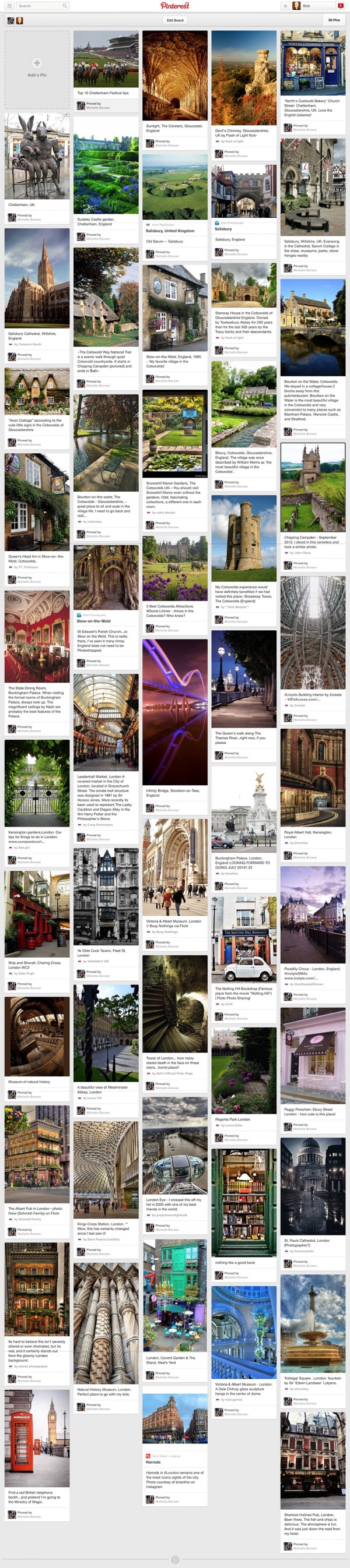 Borson Family England Pinterest Board