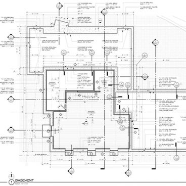 Modern House construction drawings