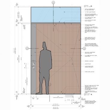 Off Center Pivot Entry Door Elevation