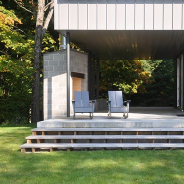 Modern Cabin Deck Steps