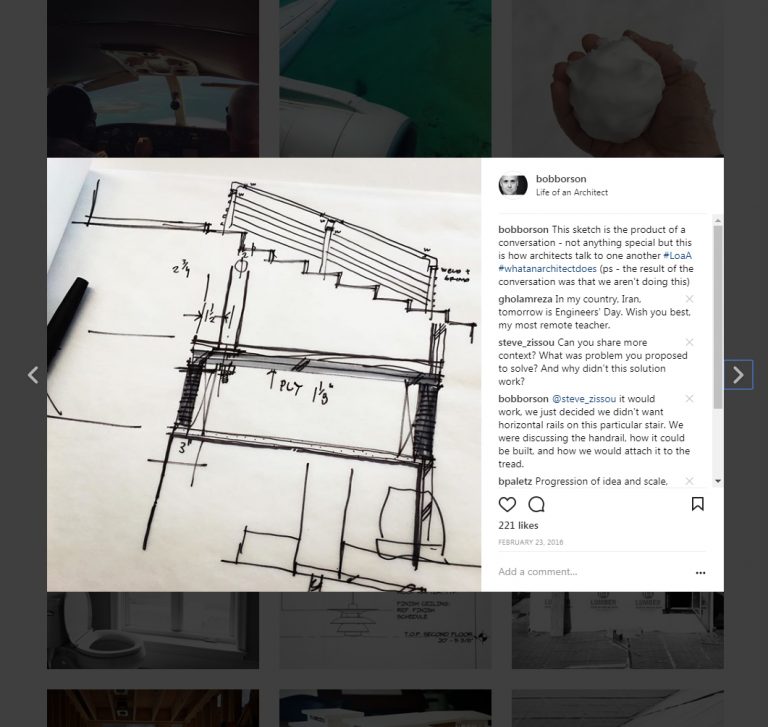 Bob Borson Instagram - How Architects Communicate - Sketch 01