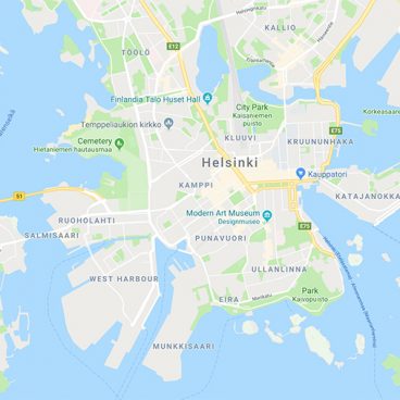 Map of Helsinki