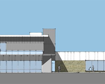 South Elevation - SketchUp model by Bob Borson