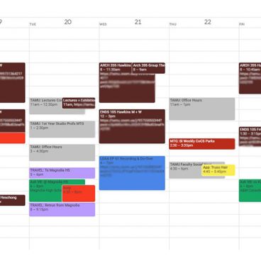 Andrew Weekly Calendar