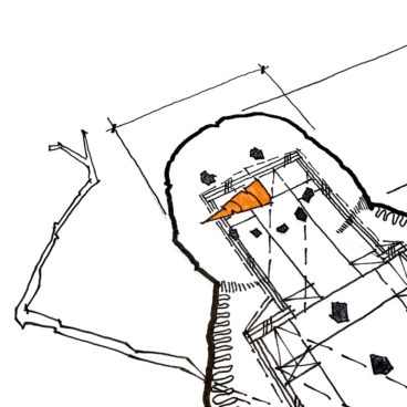 Snowman sketch - by Bob Borson