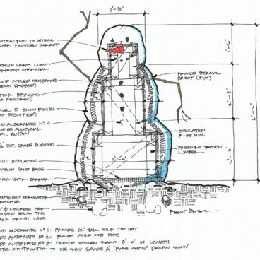 Detail of a Snowman - Bob Borson