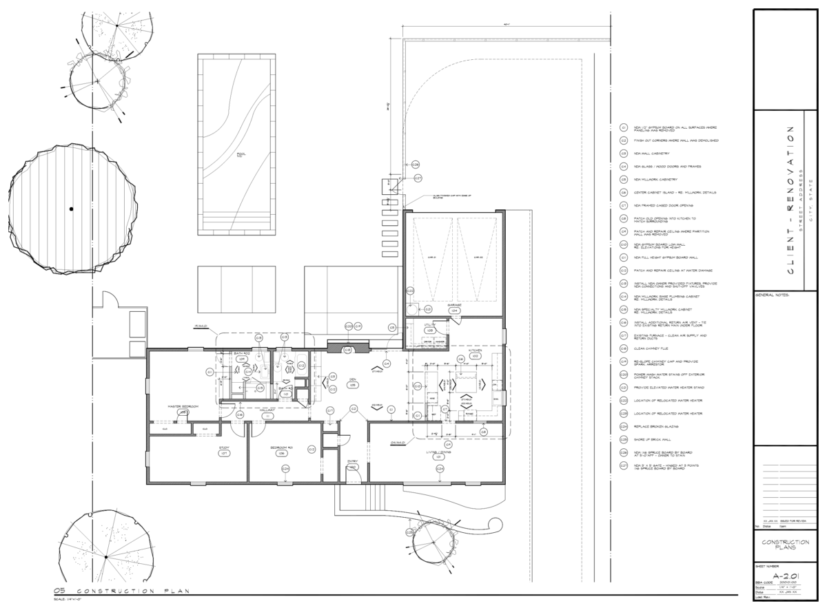 Drawing a floor plan