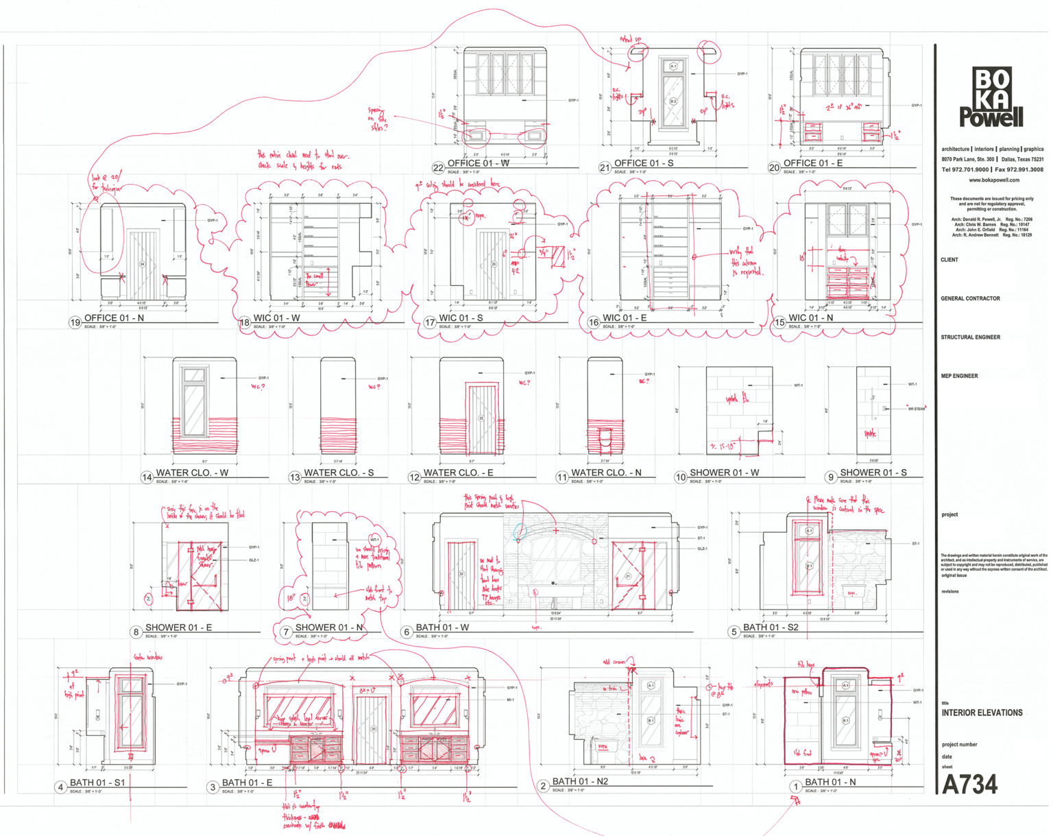 Design Process – Redlines | Life of an Architect