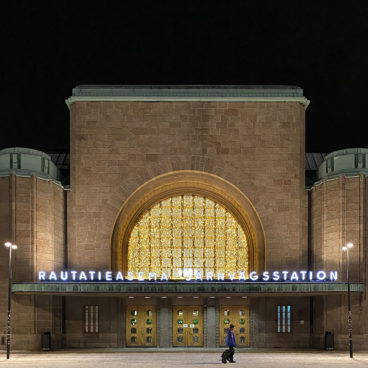 Helsinki Train Station designed by Eliel Saarinen