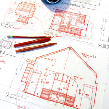 Architectural Redline Sketch by Bob Borson