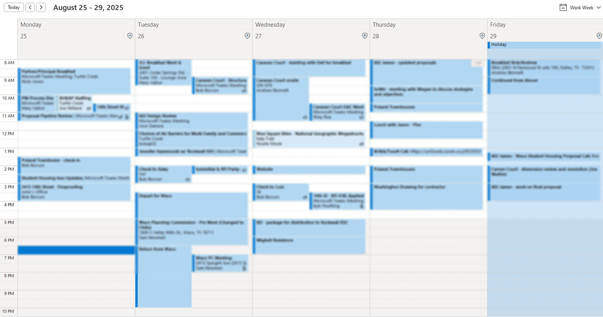 Procrastination - Bob Borson Work Calendar Aug 2025 Procrastination - Bob Borson Work Calendar Aug 2025