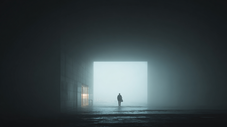 Changing Paths - Adaption - a person emerging from the haze - Life of an Architect