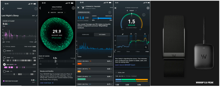 WHOOP 5 Peak Activity Tracker