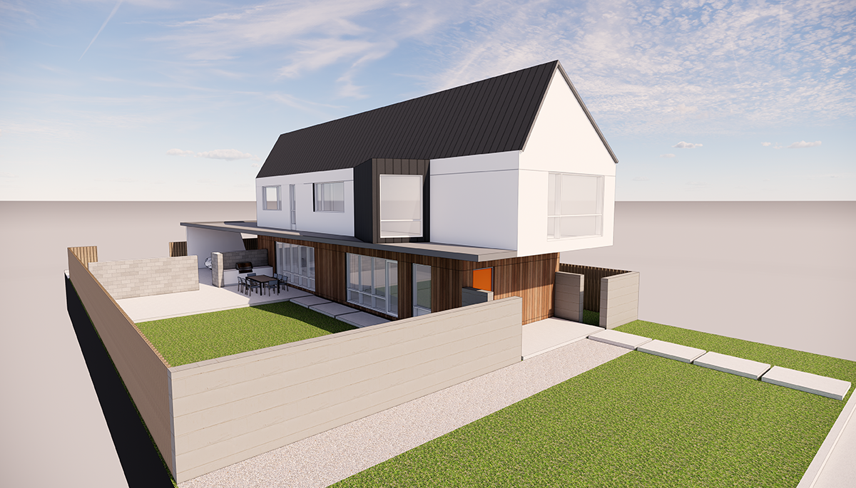 Designing Your Own House - front perspective Designing Your Own House - front perspective