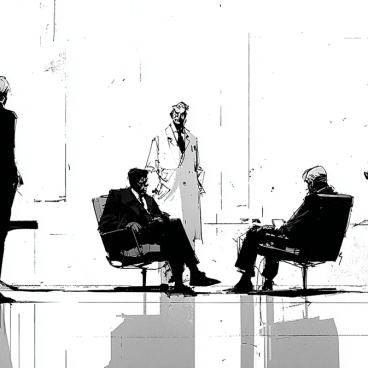 Ep 199: Conflict Resolution - The Room Changes - in the style of Alex Toth