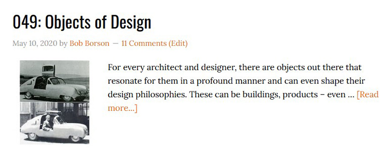 Life of an Architect Ep 049 Objects of Design