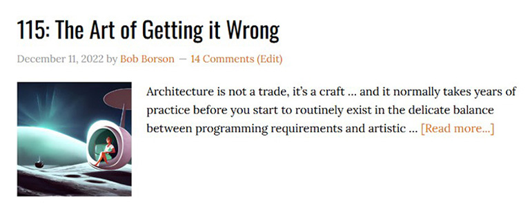 Life of an Architect Ep 115 The Art of Getting it Wrong