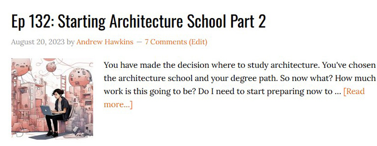 Life of an Architect Ep 132 Starting Architecture School Part 2