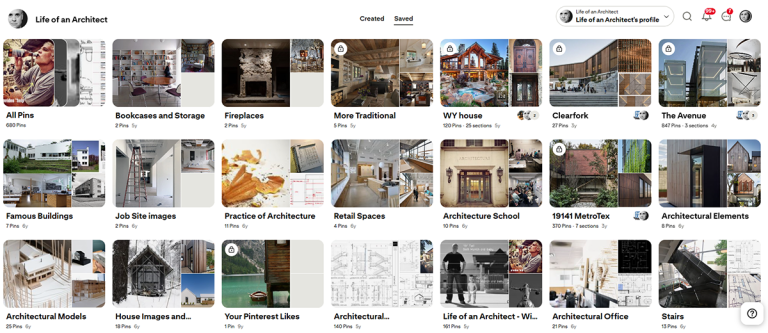 How to Start Designing a House - Clients image board