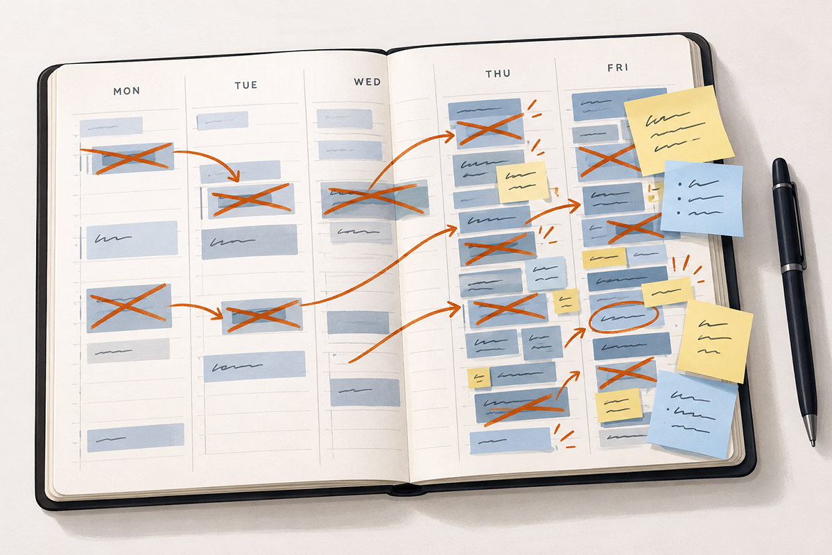 Chaos in the Weekly Planner